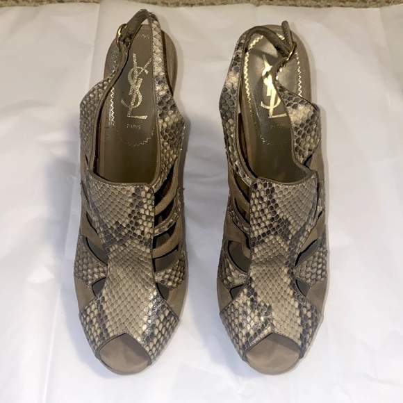 YSL Snakeskin and Suede booties size 40 - Picture 4 of 15